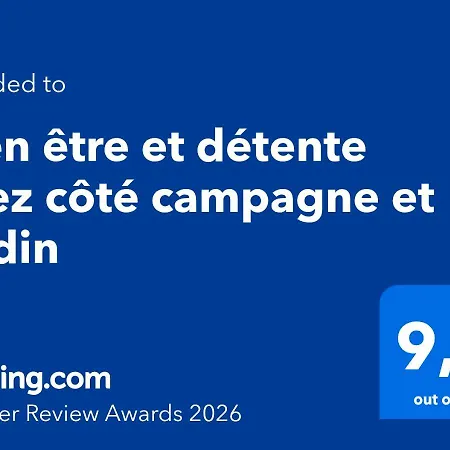 Bien Etre Et Detente Chez Cote Campagne Et Jardin Villa *